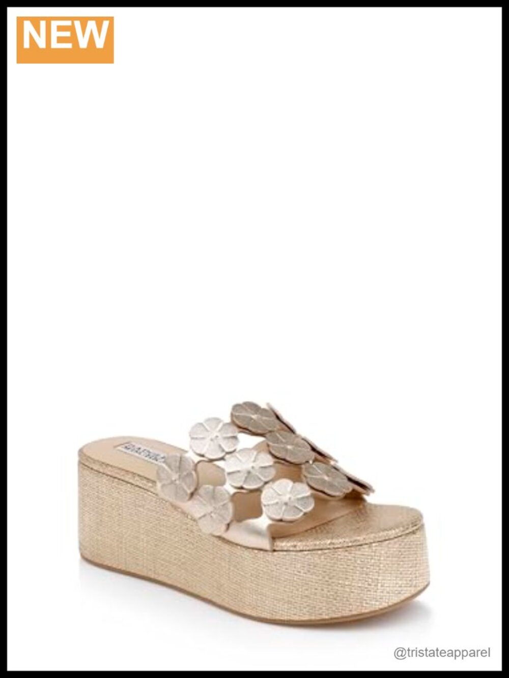 Womens Wendall Platform Slide Sandals with Breathable Leather Lining